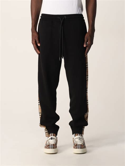 jogging burberry homme pas cher|Pantalon de jogging en coton (Noir) .